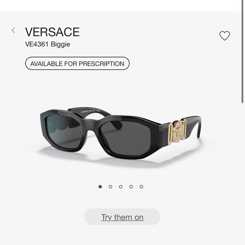 Versace Medusa Sunglasses.